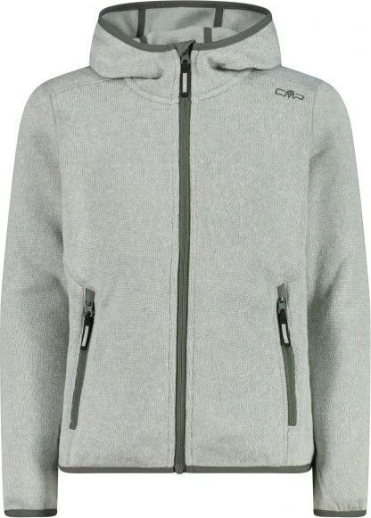 CMP Knit-Tech Meliert Fleece Jacke pistacchio/bianco (Junior)