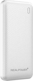 Ultron Powerbank RealPower PB-10000 Plus weiß