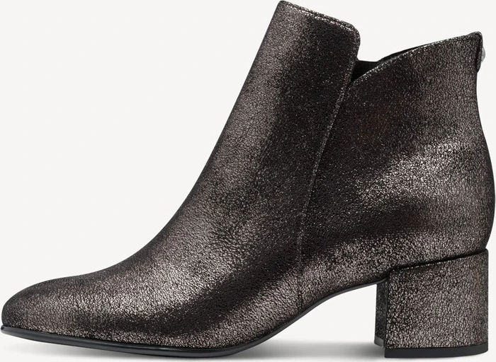 Tamaris Essentials Leder Stiefelette metallic (Damen)