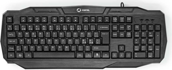 Nedis Gaming Tastatur, LEDs RGB, schwarz, USB, ND