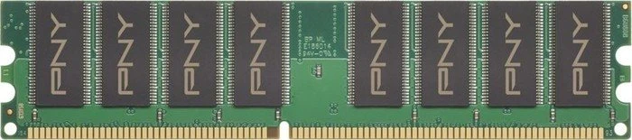 PNY UDIMM 1GB, DDR-400, CL3