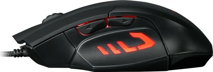 Inter-Tech Nitrox GX-62 LED Gaming Maus schwarz, USB