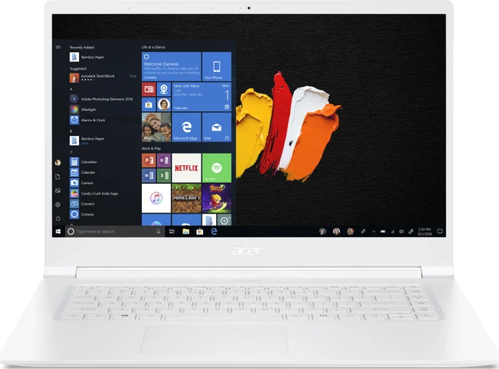 Acer ConceptD 5 CN515-51-73Z7, weiß, Core i7-8705G, 16GB RAM, 512GB SSD, Radeon RX Vega M GL Hybrid, DE