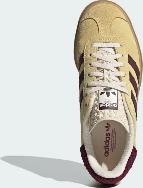 adidas Gazelle Bold almost yellow/maroon/wonder white (Damen)