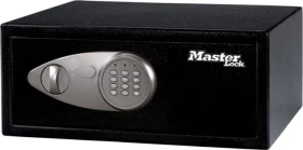 Master Lock X075ML Tresor, schwarz, Schlüsselschloss/elektronisches Zahlenschloss