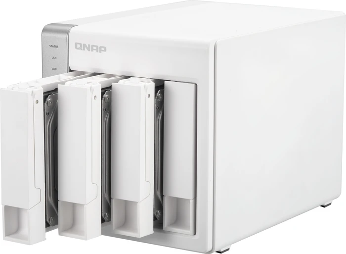 QNAP Turbo Station TS-431, 512MB RAM, 2x RJ-45 1000Base-T, 3x USB-A 3.0