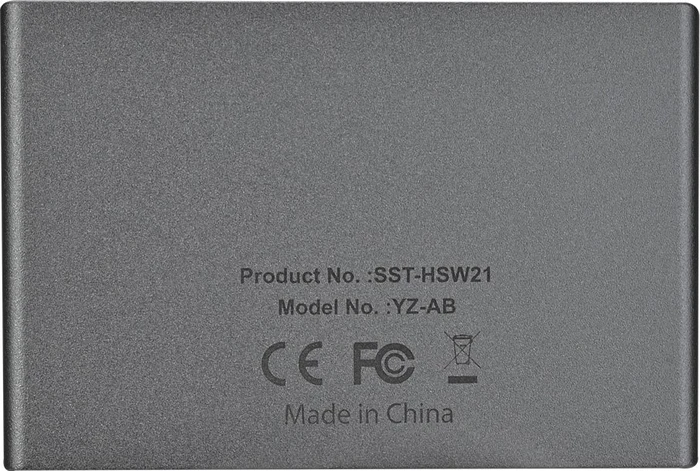 SilverStone HSW21, HDMI Switch 2 in 1 out 4K/60Hz