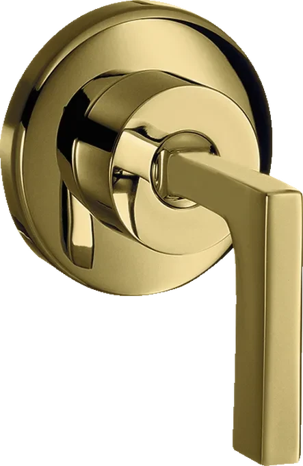 Hansgrohe Axor Citterio Absperrventil Unterputz mit Hebelgriff polished brass