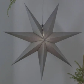 Star Trading Ozen Papierstern 100cm hängend grau 1x E14