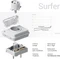 Lofree Flow 2 84, Silver, LEDs weiß, Kailh LOW PROFILE Surfer, USB/Bluetooth, US Vorschaubild