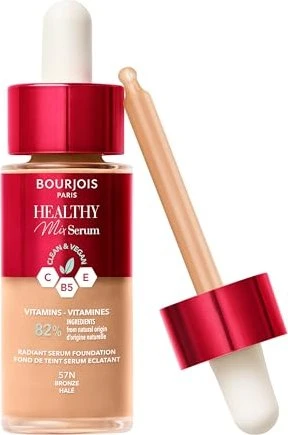Bourjois Healthy Mix Clean & Vegan Serum Foundation 57N bronze, 30ml