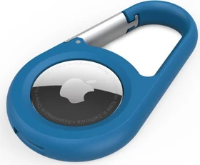 Belkin Secure Holder mit Karabinerhaken für Apple AirTag blau