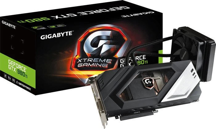 GIGABYTE GeForce GTX 980 Ti Xtreme OC WaterForce, 6GB GDDR5, DVI, HDMI, 3x DP