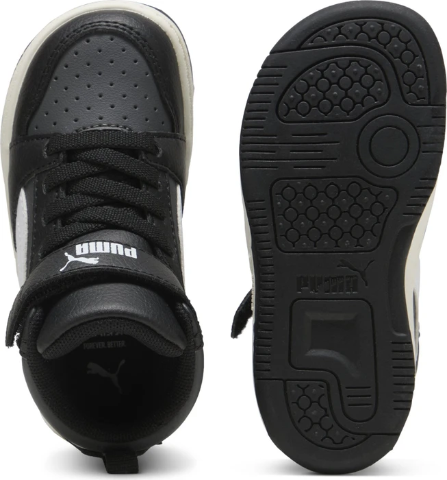 Puma Rebound V6 Mid puma black/puma white/dusky gray (Junior)