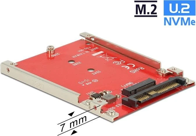 DeLOCK U.2 2.5" -> M.2 PCIe
