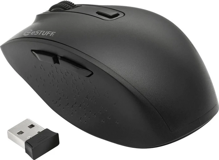 Gearlab eSTUFF G305 Wireless Mouse schwarz, USB/Bluetooth