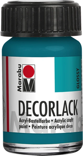 Marabu Decorlack Acryl Acrylfarbe, türkis, 15ml