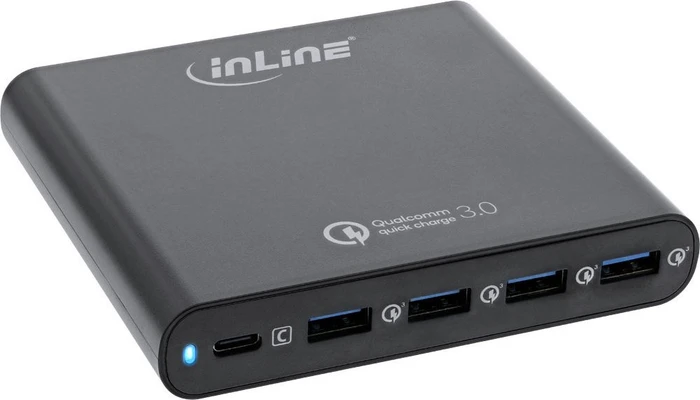 InLine Quick Charge 3.0 USB-A/USB-C Notebook-Ladegerät schwarz