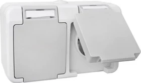 Peranova Feuchtraum-Doppelsteckdose W11-B321