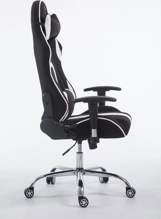 CLP Racing Limit V2 Stoff Gamingstuhl, schwarz/weiß