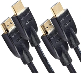 AmazonBasics High Speed mit Ethernet HDMI 2.0 Kabel 4K 60Hz schwarz, 1.80m