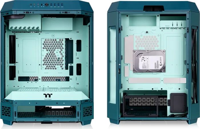Thermaltake The Tower 600 Transformative Teal, grün, Glasfenster