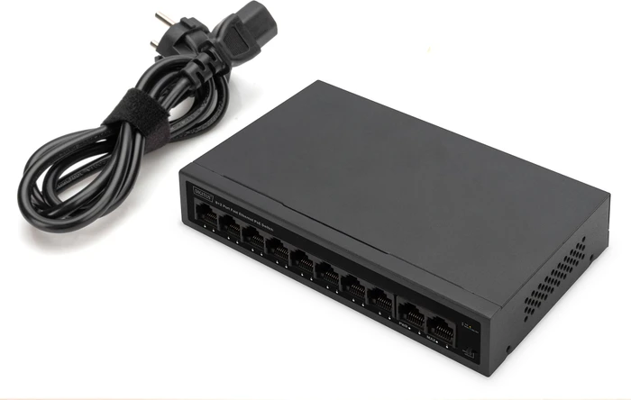 Digitus DN-953 Desktop Switch, 10x RJ-45, 60W PoE+