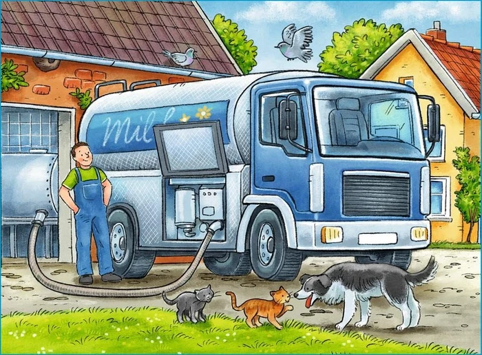 Ravensburger Puzzle Fahrzeuge auf dem Bauernhof