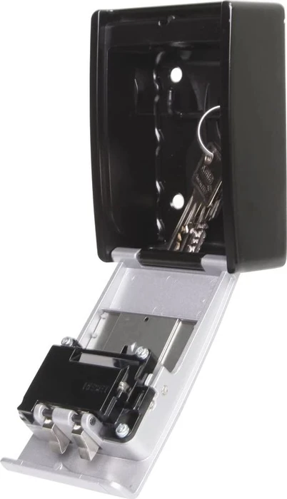 ABUS KeyGarage 787 BIG zur Wandmontage Schlüsselkasten, schwarz/silber, mechanische Zahlenkombination