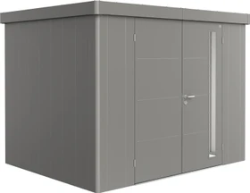 Biohort Neo 2C Gerätehaus mit Doppeltür quarzgrau-metallic