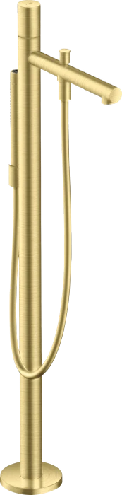 Hansgrohe AXOR Uno Einhebel-Wannenmischer bodenstehend mit Zerogriff brushed brass