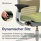 Steelcase Think Bürostuhl mit Armlehnen, beige/grün Vorschaubild