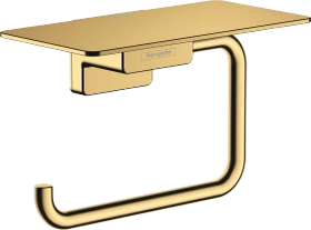 Hansgrohe AddStoris Toilettenpapierhalter mit Ablage polished gold optic