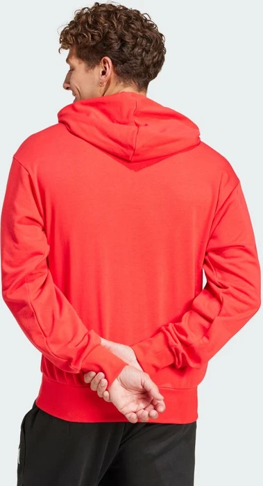 adidas Essentials Feelcozy French Terry Hoodie pure ruby/black (Herren)