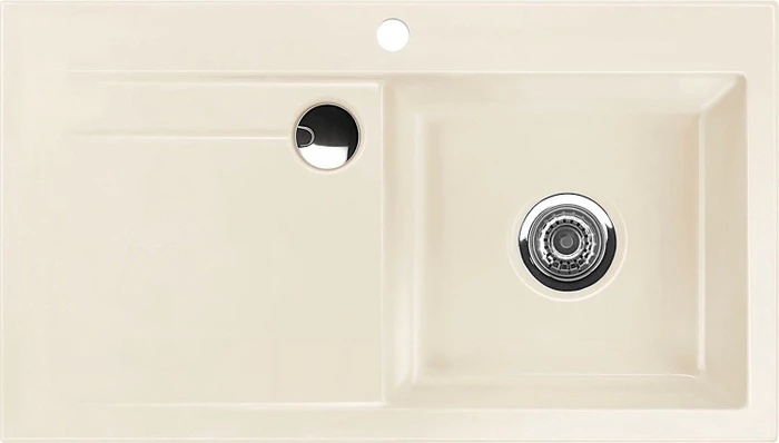 systemceram Stema 90 F Einbau Becken rechts magnolie