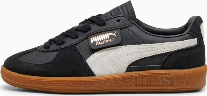 Puma Palermo Leather puma black/feather gray/gum (Junior)