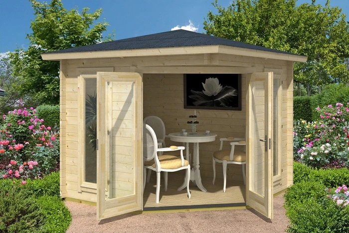 Lasita Maja Oban 40 Gartenhaus natur