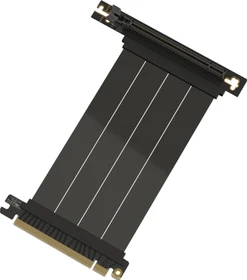 LinkUP AVA5 Riser Kabel, rechts gerichtet, gewinkelt, PCIe 5.0, 150mm, schwarz
