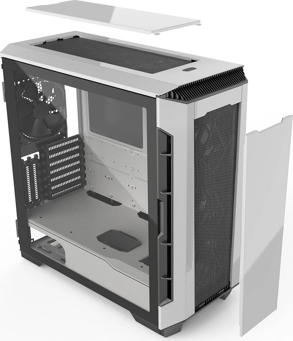 Phanteks Eclipse P600S Glacier White, weiß, Glasfenster, schallgedämmt