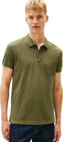 Tommy Hilfiger Tommy Flag Slim Fit Piqué Poloshirt kurzarm dark greenery (Herren)