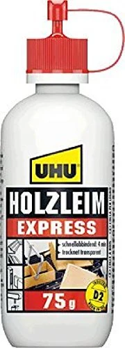 UHU Holzleim Express D2, lösemittelfrei, 75 g Flasche