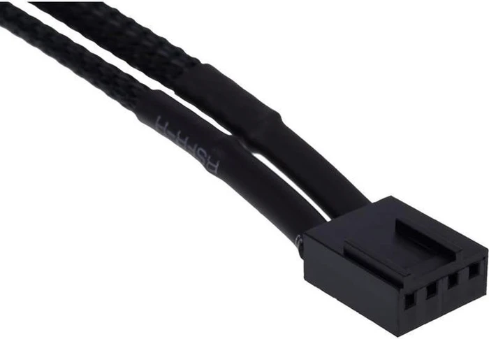Phobya 4-Pin auf 4-Pin/Molex Adapter, 50cm, schwarz