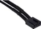 Phobya 4-Pin auf 4-Pin/Molex Adapter, 50cm, schwarz Vorschaubild