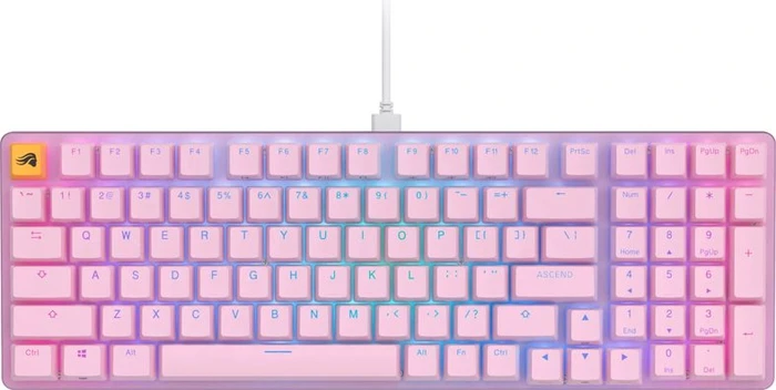 Glorious GMMK 2 Full Size, 96%, rosa, LEDs RGB, Glorious Fox Linear, USB, US