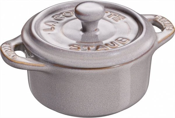 Zwilling Staub Mini-Cocotte Schmortopf rund 10cm 200ml antik-grau