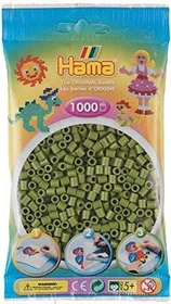 Hama midi Beutel mit Perlen 1000 Stück helle Olive