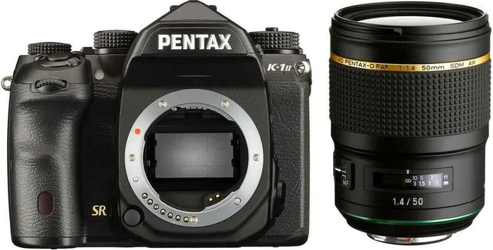 Pentax K-1 II schwarz mit Objektiv HD DFA* 50mm 1.4 SDM AW