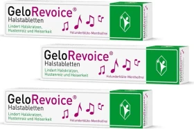 GeloRevoice Halstabletten Holunderblüten-Mentholfrei, 60 Stück