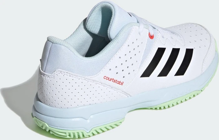 adidas Court Stabil cloud white/core black/semi green spark (Junior)