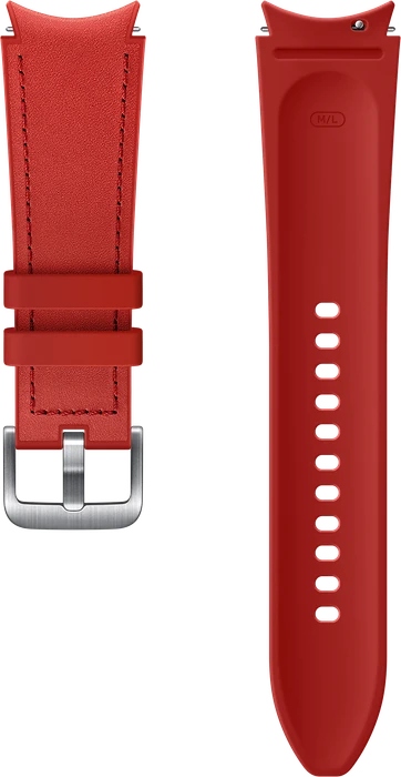 Samsung Hybrid Leather Band 20mm M/L rot